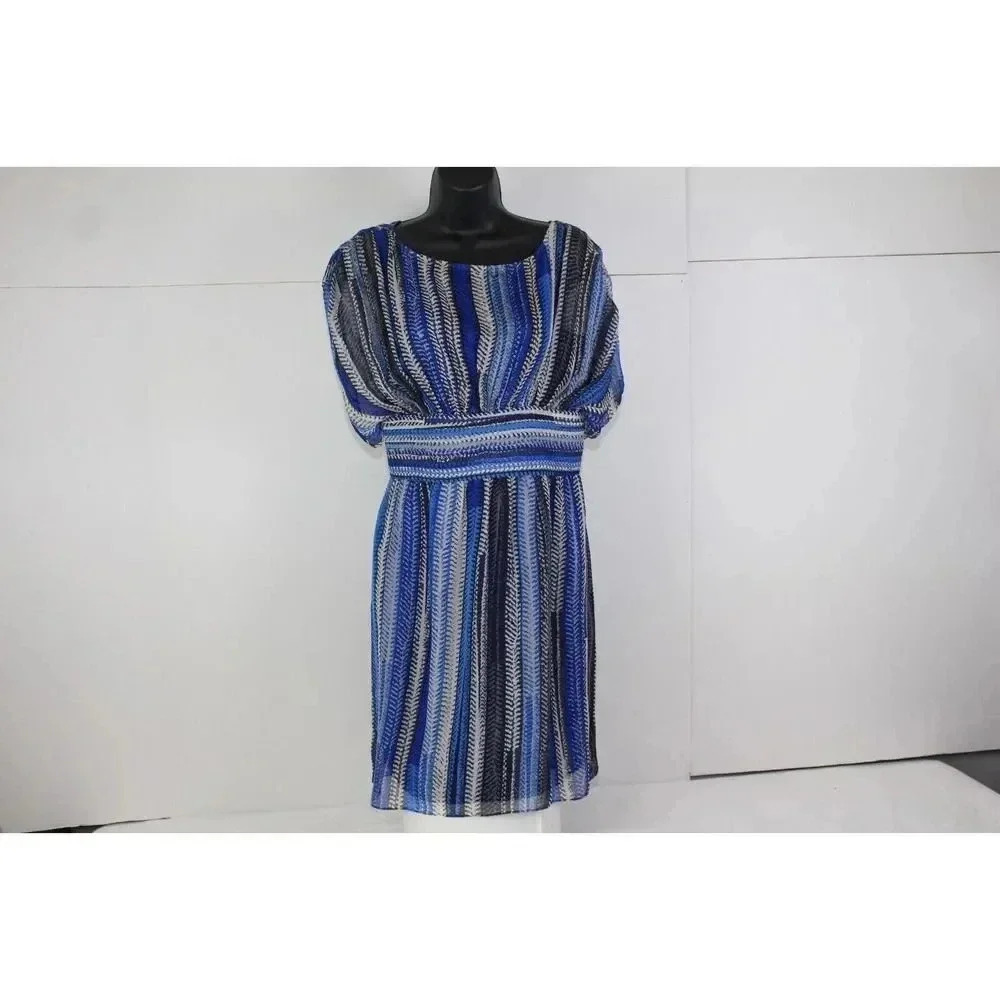 laundry by shelli segal blue ladies dress size 6